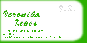 veronika kepes business card